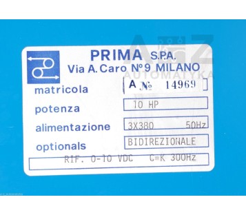 PRIMA DYNAC SERIE 6000 10HP 3X380V 50-60HZ