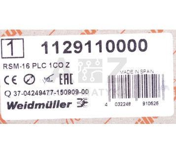 WEIDMULLER RSM-16 PLC 1CO Z RSM16PLC1COZ 1129110000 RELAY INTERFACE ! NEW