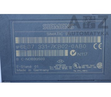 SIEMENS: SM331 AI 2x12Bit  6ES7 331-7KB02-0AB0 ( 6ES73317KB020AB0 )