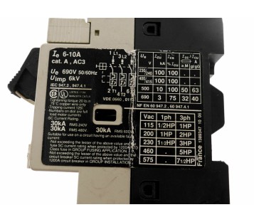 TELEMECANIQUE GV2-M14 GV2M14 6-10A Motor Starter Circuit Protector