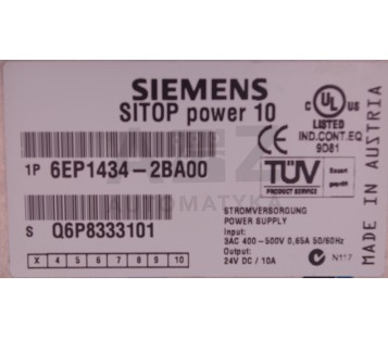 SIEMENS SITOP POWER 10 6EP1434-2BA00  6EP14342BA00