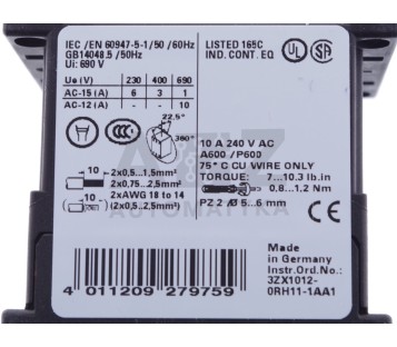 SIEMENS 3RH1140-1AF00  3RH11401AF00 3RH1140 1AF00 ! NEW !