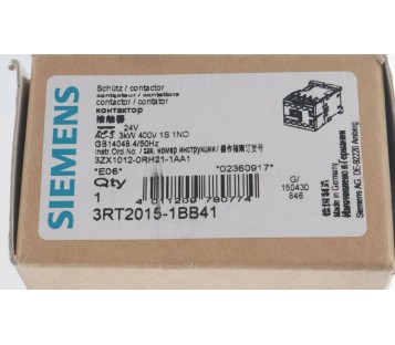 SIEMENS 3RT2015-1BB41 3RT20151BB41 ! NEW ! 