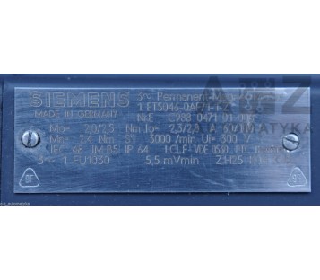 SIEMENS SERVOMOTOR 1FT5046-0AF71-1-Z ( 1FT50460AF711Z ) +HEIDENHAIN ROD 426B.016