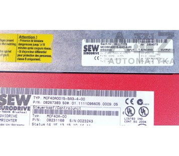 SEW EURODRIVE MCF40A0015-5A3-4-00 ( MCF40A00155A3400 ) 082667383 MDX60A0015