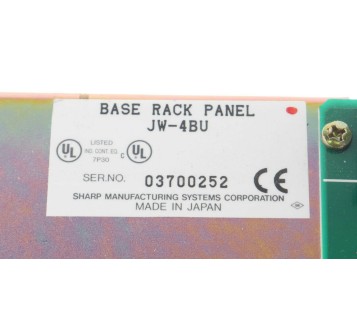 SHARP JW-4BU JW4BU BASE RACK PANEL 