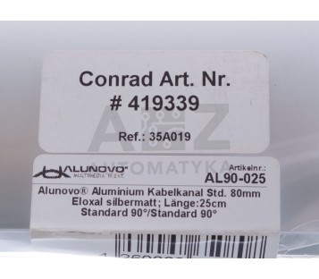 ALUNOVO CONRAD 419339 AL90-025 AL90025 35A019 Cable duct 250x80x20mm ! NEW !