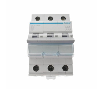 HAGER MCN316E C16 3 POLE CIRCIUT BREAKER