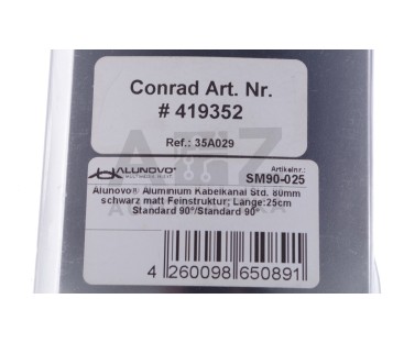 ALUNOVO CONRAD 419352 SM90-025 SM90025 35A029  Cable duct 250x80x20mm ! NEW !