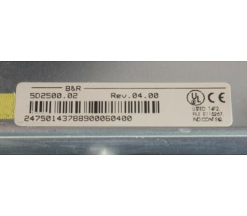 B&R 5D2500.02 5D250002 CINTEX CIMATIC-PCS