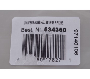 Universal enclosure RP1285 186x146x75mm  534360 97140106