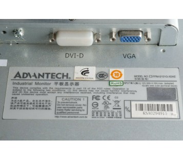 ADVANTECH FPM-5151G-X0AE 15" XGA Industrial Monitor Touchscreen