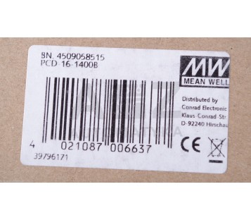 MW MEAN WELL PCD-16-1400B PCD161400B Power Supply LED Driver Water & Du  ! NEW !