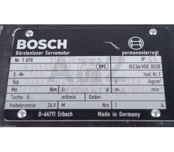 BOSCH SE-B4.090.030-00.000  SEB409003000000 1070914630 SERVOMOTOR