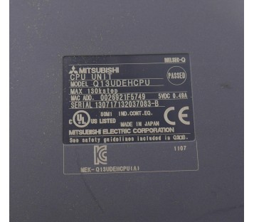 MITSUBISHI Q13UDEHCPU CPU UNIT