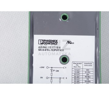 PHOENIX CONTACT SACB-8/16-L-10,0PUR SCO 1517194 Sensor/actuator box ! NEW !