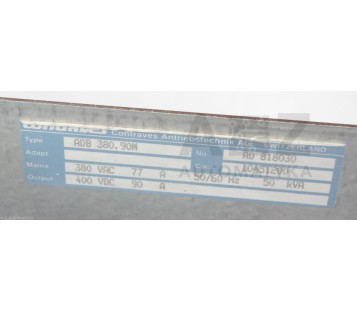 CONTRAVES VARIDYN COMPACT ADB 380.90M AD 818030 ADB38090M AD818030