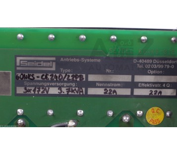 SEIDEL KOLLMORGEN 60WKS-CE240/22PB 60WKSCE24022PB 