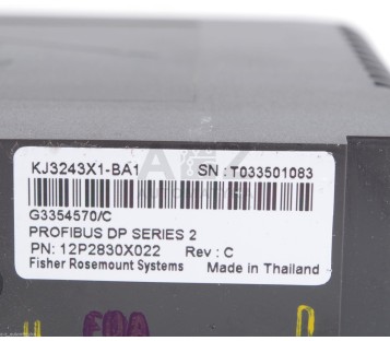 FISCHER EMERSON DELTA V KJ3243X1-BA1 KJ3243X1BA1 12P2830X022 REV. C 