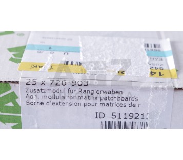 WAGO 726-903 726903 Additional module for matrix patchboards ! 25PCS ! NEW ! 