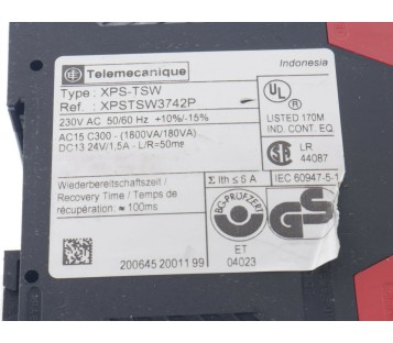 TELEMECANIQUE XPS-TSW XPSTSW XPSTSW3742P 