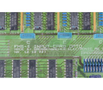 GROSSENBACHER  FMS-5 FMS5 INPUT-CARD OPTO 5050003 