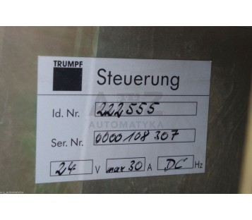 SIEMENS TRUMPF STEUERUNG 222555 RACK POWER SUPPLY CHASSIS CASE