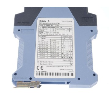KNICK P 15000 H1 P15000H1 DC-ISOLATION AMPLIFER