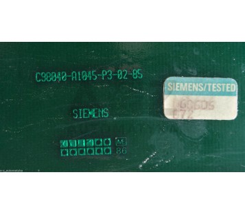 SIEMENS C98040-A1045-P3-02-85  C98040A1045P30285 C96130-A1062-C76-04-25