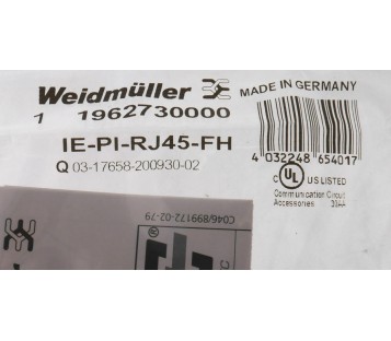 KUKA 4477976 00188651 KRC4 + WEIDMULLER IE-PI-RJ45-FH ! NEW !