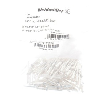 WEIDMULLER HDC-C-HD-SM0,5AG 100PCS 1651530000 HDCCHDSM05AG ! NEW ! 