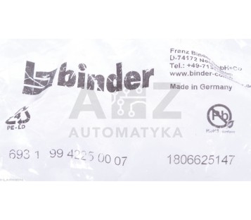 BINDER 69319942250007 1806625147  ! NEW !