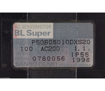 SANYO BL SUPER AC SERVOMOTOR  P50B05010DXS20