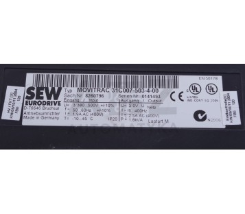 SEW EURODRIVE MOVITRACK 31C007-503-4-00 MOVITRACK31C007503400