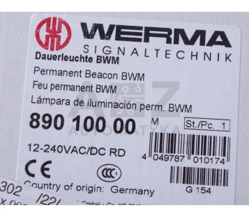 WERMA 890 100 00 89010000 Werma Traffic light  ! NEW !