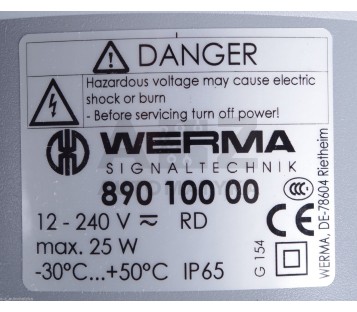 WERMA 890 100 00 89010000 Werma Traffic light  ! NEW !