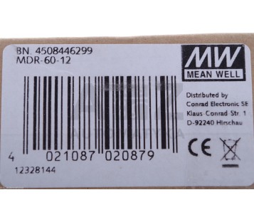 MEAN WELL MDR-60-12 MDR6012 ! NEW !