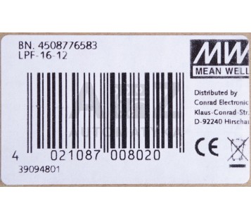 MEAN WELL LPF-16-12 LPF1612   ! NEW !