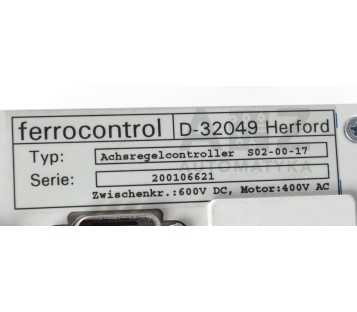 FERROCONTROL ACHSREGELCONTROLLER S02-00-17 S020017