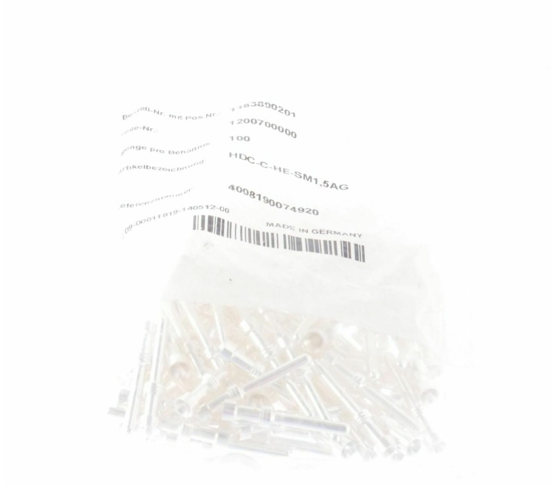 WEIDMULLER HDC-C-HE-SM1,5AG 1200700000 Crimp contacts HE ! 100PCS ! NEW ! 