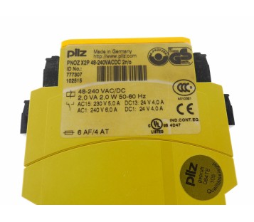 PILZ 777307 PNOZ X2P 48-240VACDC 2N/O X2P48240VACDC ! NEW !