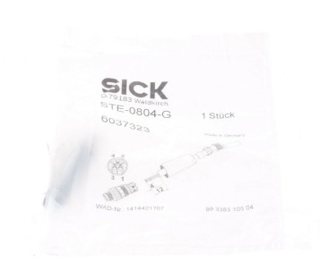 SICK STE-0804-G STE0804G 6037323 Male connector, M8, 4-pin, ! 2PCS  ! NEW ! 
