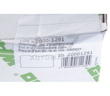 WAGO 2000-1291 20001291  End and intermediate plate ! 100PCS ! NEW !