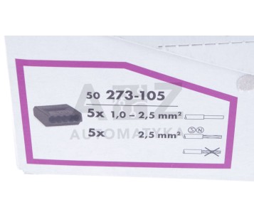 WAGO 273-105 273105 Connecting Socket Terminals 2.5 mm²  20A 300 ! 50PCS ! NEW !