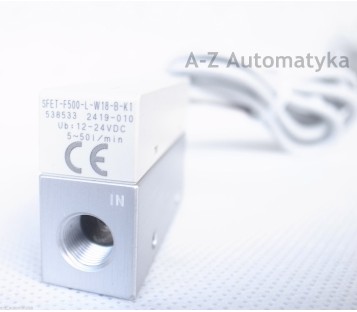 FESTO: SFET-F500-L-W18-B-K1  538533 FLOW SENSOR ! NEW !