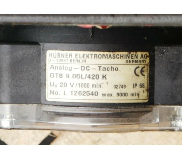 SIEMENS 1GG5116-0FF40-Z 1GG51160FF40Z + HUBNER GTB 9.06L/420 K