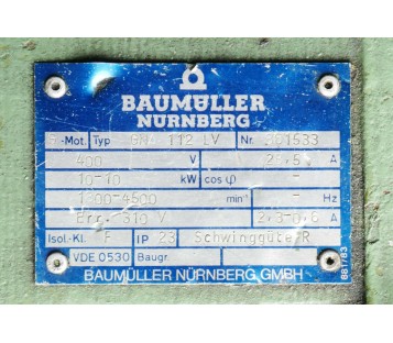 BAUMULLER  GNA 112 LV GNA112LV 361533 + HUBNER GTB 9.06L/420 + 0DF 56-2 