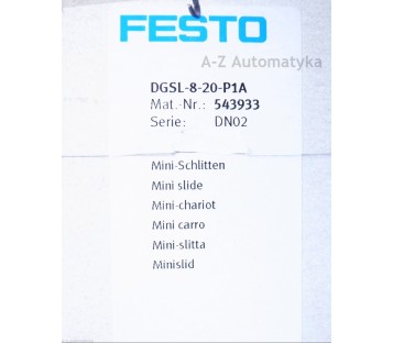 FESTO: DGSL-8-20-P1A  543933  Mini slide ! NEW IN BOX !