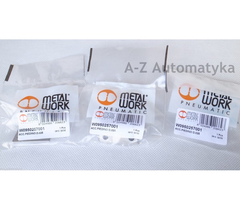 METALWORK: W0950257001 ACC PIEDINO D.025 3PCS ! NEW !
