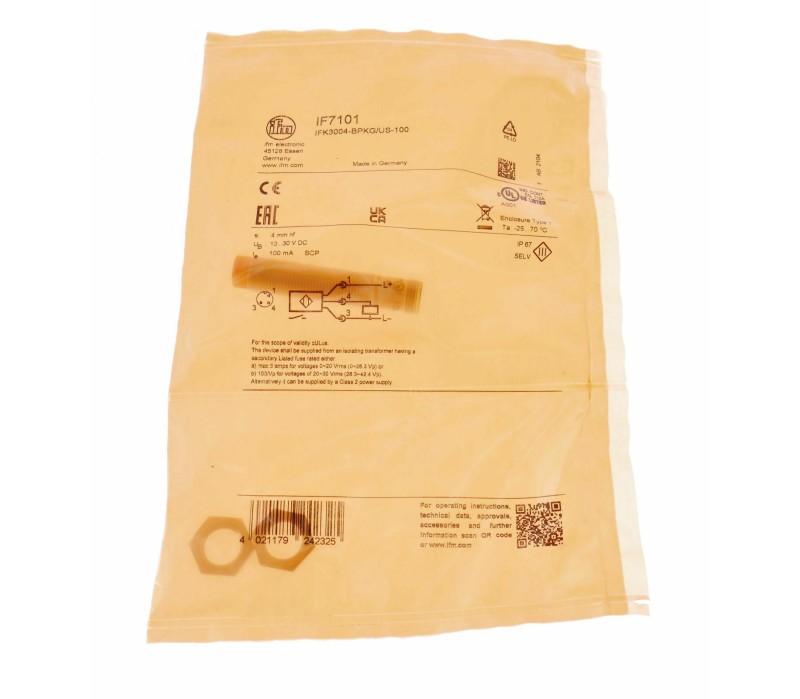 IFM IF7101 IFK3004-BPKG/US-100 IFK3004BPKGUS100 ! NEW !